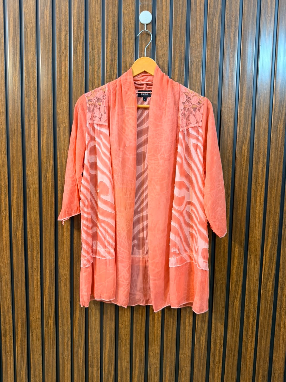 Chest Small  Length 27  Fabric Chiffon Ladies Western Full Sleeve Shrug