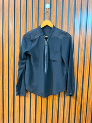 Chest 15  Length 22  Fabric Chiffon Imported Women's Full Sleeve Top