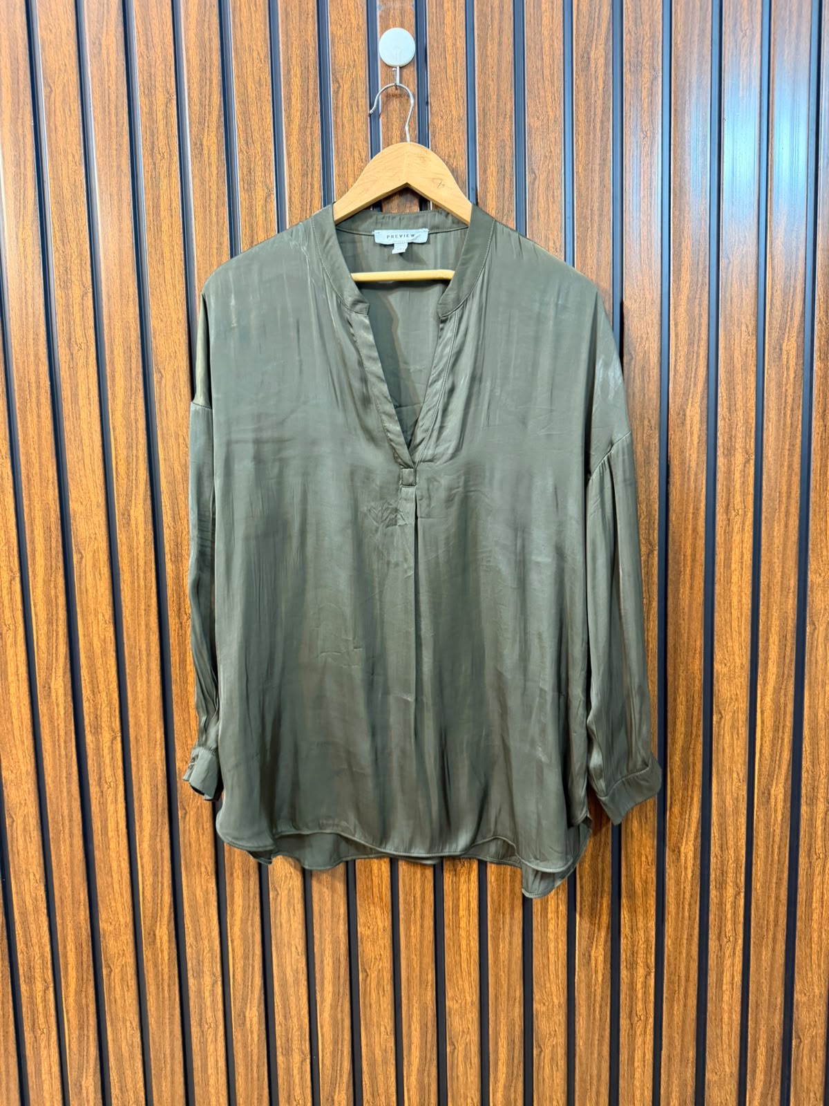 Chest 20  Length 27  Fabric Silk Trendy Women's Full Sleeve Top
