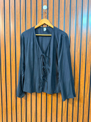 Chest 18  Length 23  Fabric Silk Western Wear Full Sleeve Top for Women