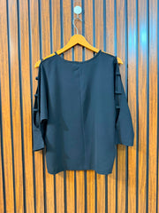 Chest 20  Length 20  Fabric Chiffon Elegant Women's Full Sleeve Top