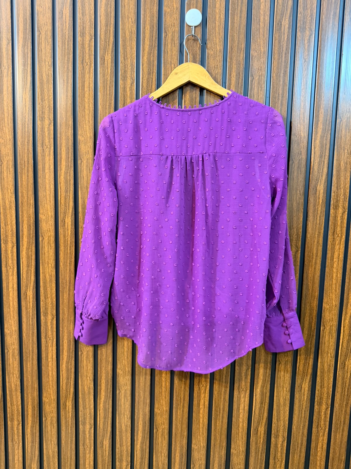 Chest 18  Length 22 To 24  Fabric Chiffon Women's Fashion Full Sleeve Top
