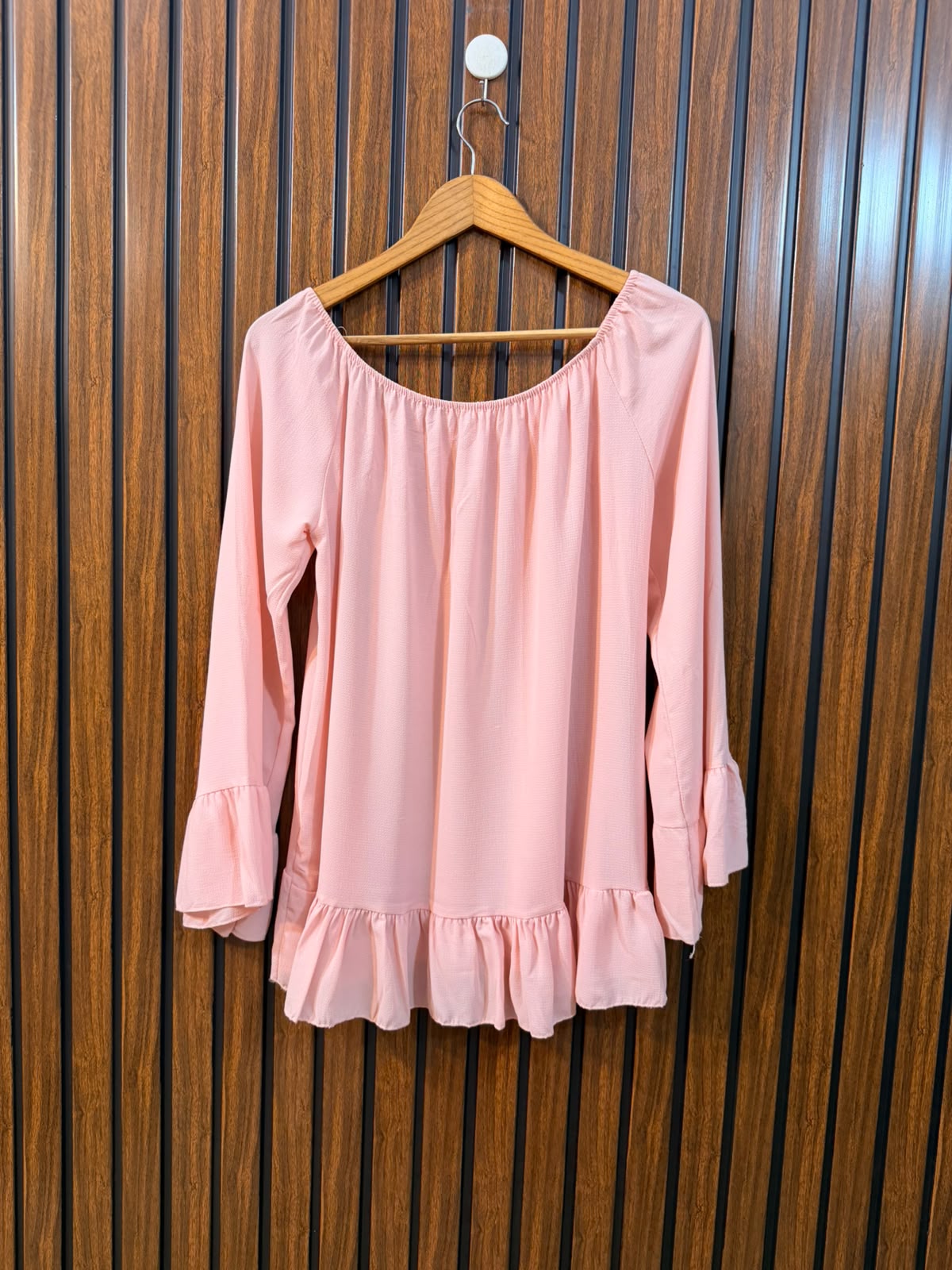 Chest 21  Length 21  Fabric Chiffon Stylish Women's Full Sleeve Top
