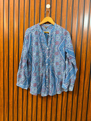 Chest 19  Length 26  Fabric Silk Branded Ladies Full Sleeve Top