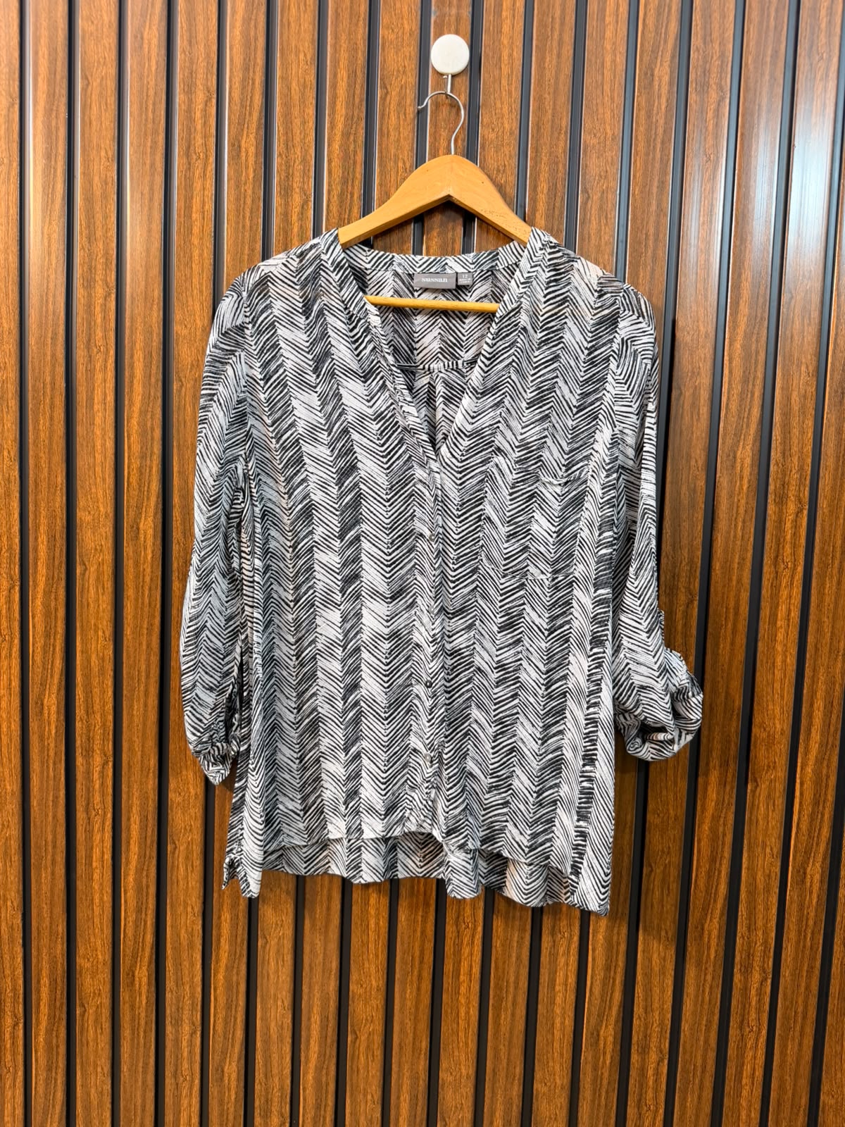 Chest 20  Length 25  Fabric Chiffon Women's Smart Full Sleeve Top