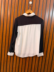 Chest 17  Length 23  Fabric Chiffon Fashionable Women's Full Sleeve Top