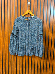 Chest 17  Length 24  Fabric Chiffon Women's Premium Western Top