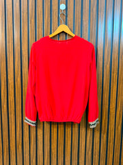 Chest 19  Length 24  Fabric Chiffon Ladies Branded Western Top