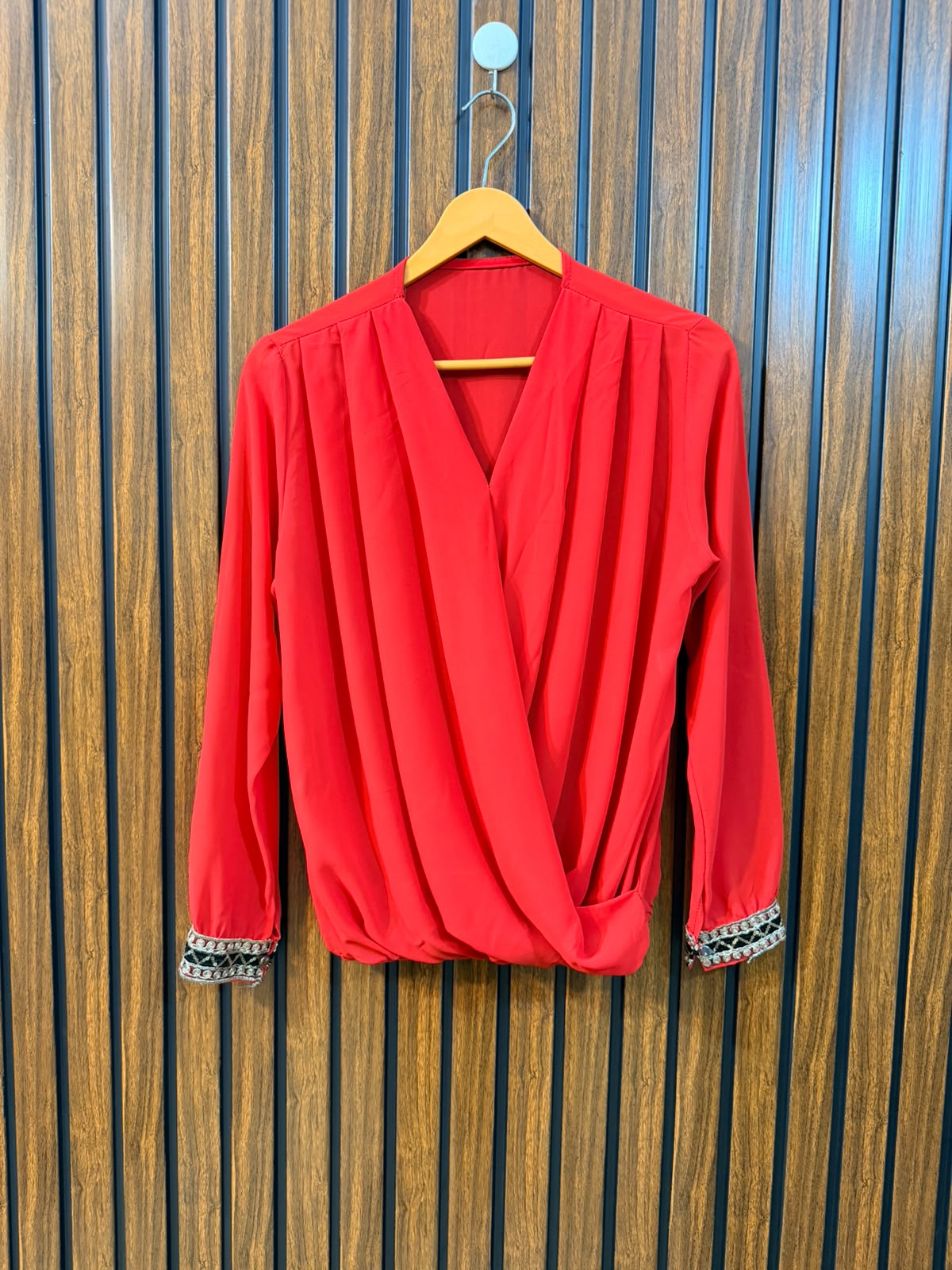 Chest 19  Length 24  Fabric Chiffon Ladies Branded Western Top