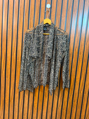 Chest Small  Length 23  Fabric Net Women's Full Sleeve Shrug Design
