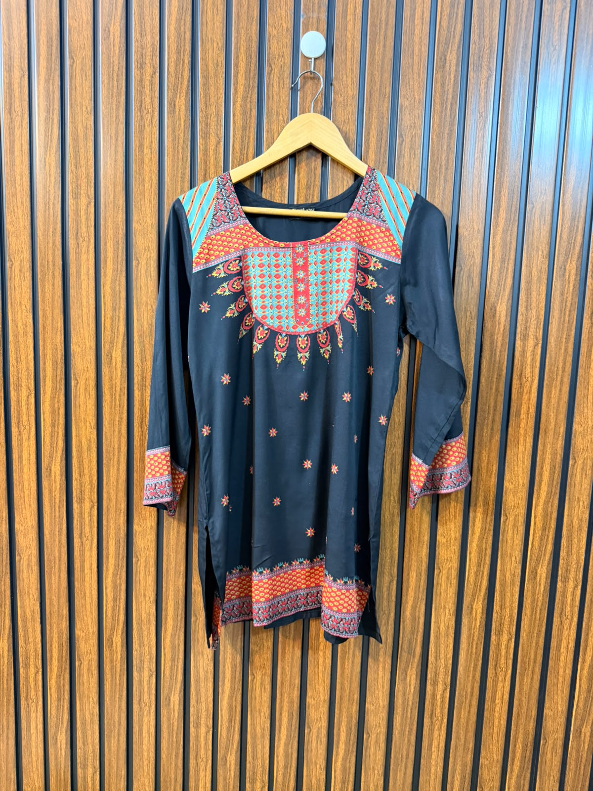 Chest 17  Length 28  Fabric Silk Branded Western Top for Women