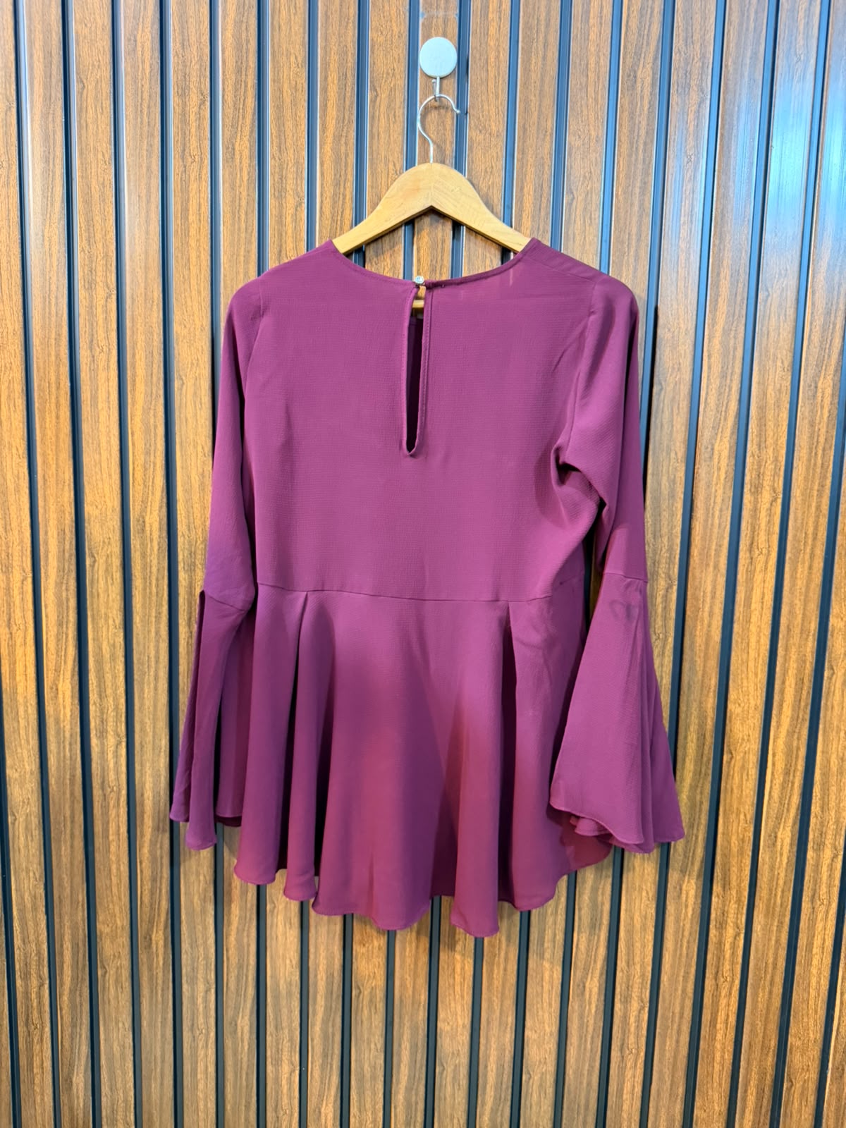 Chest 18  Length 27  Fabric Chiffon Women's Full Sleeve Top Essentials