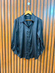 Chest 19  Length 27  Fabric Silk Women's Full Sleeve Top Trends