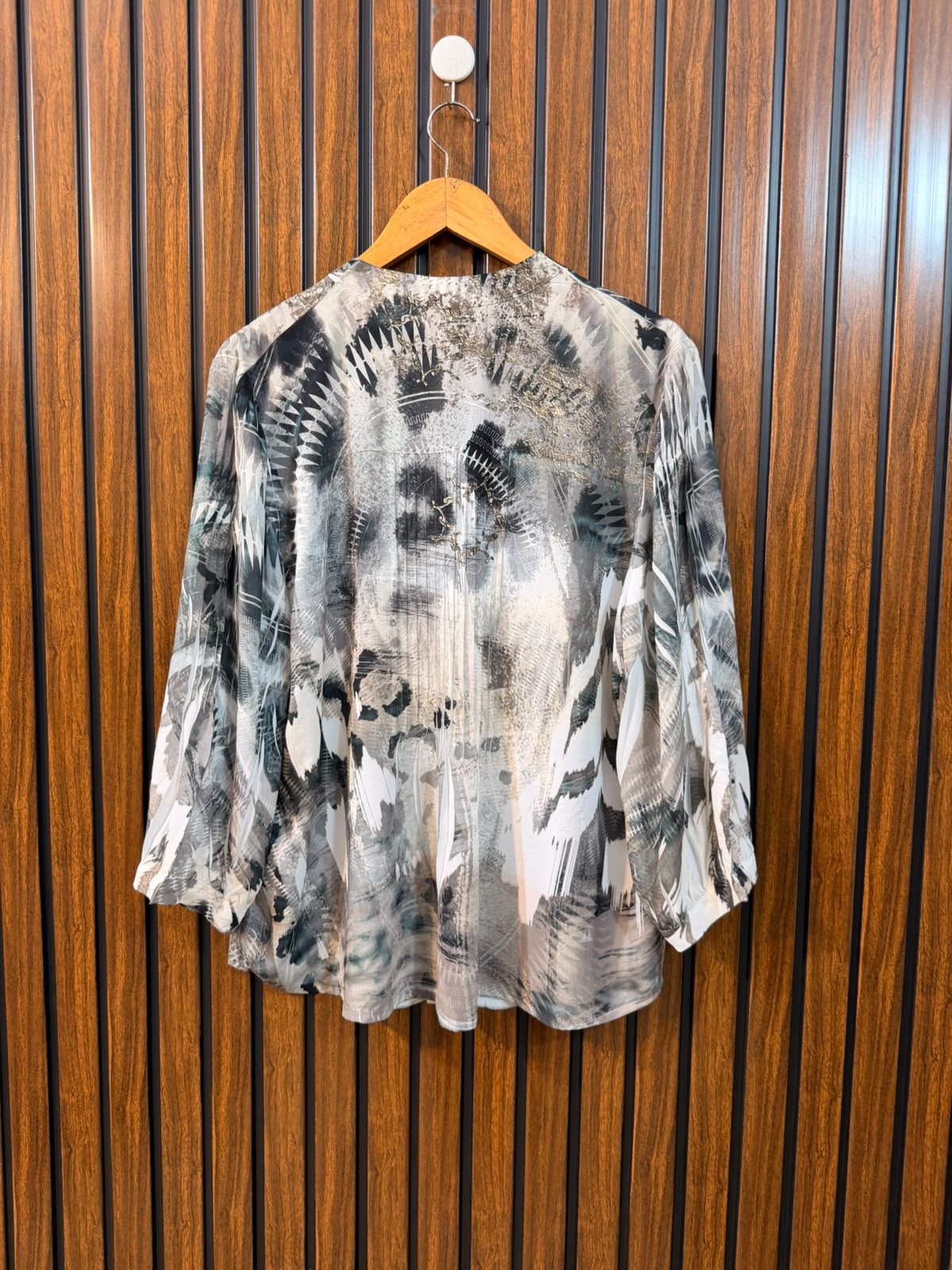 Chest 22  Length 26  Fabric Chiffon Women's Full Sleeve Top Shopping