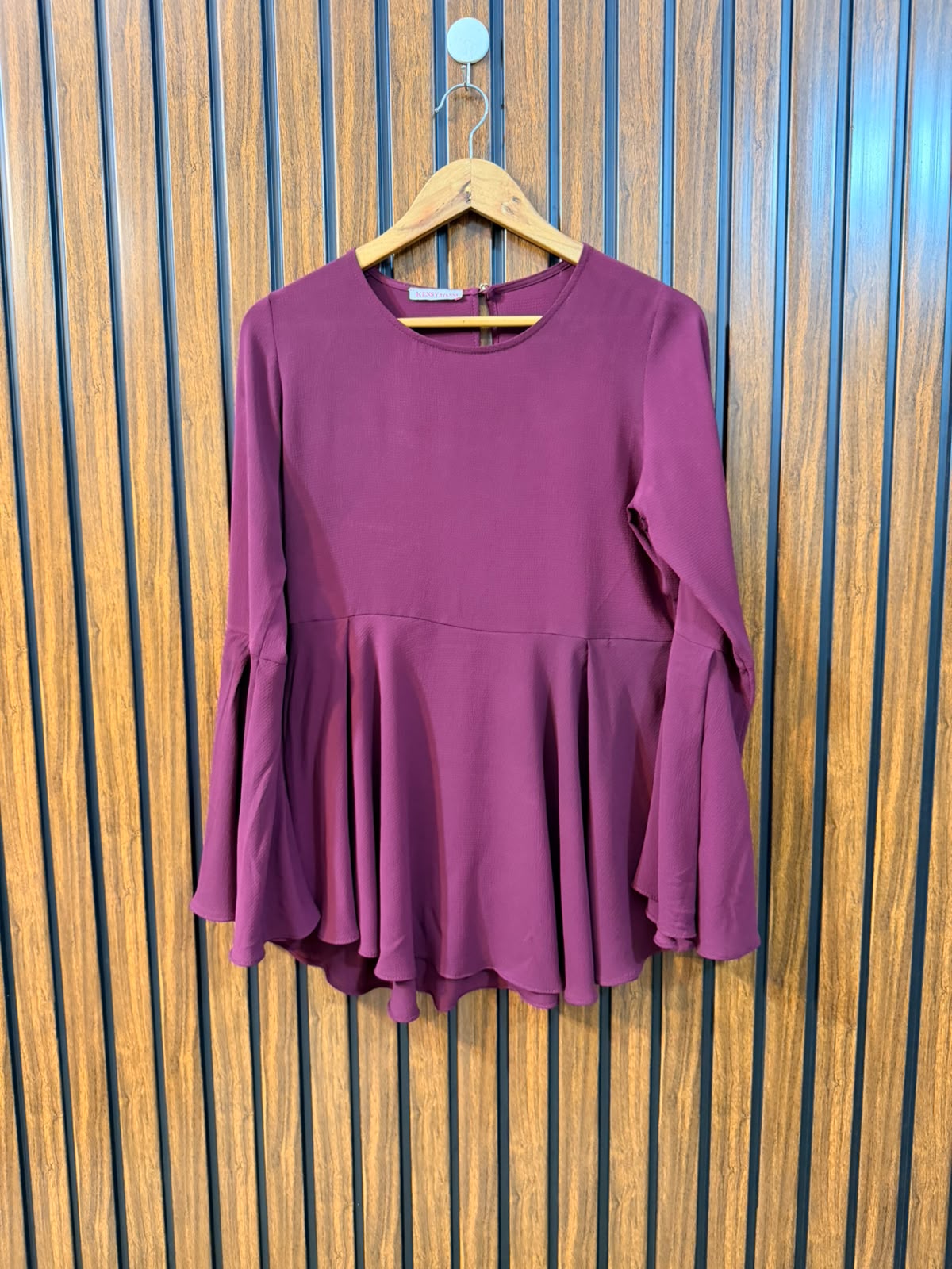 Chest 18  Length 27  Fabric Chiffon Women's Full Sleeve Top Essentials