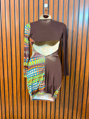 Chest 18  Length 28  Fabric Silk Jersey Western Branded Women's Mini Dress