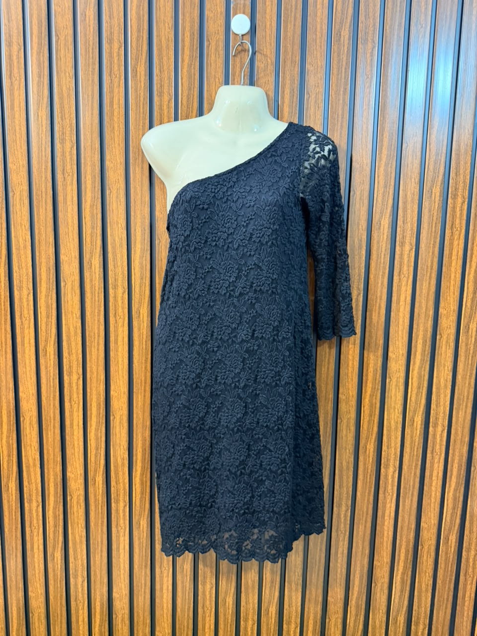 Chest 20  Length 34  Fabric Net Elegant Women's Mini Dress