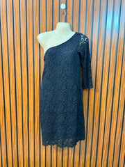 Chest 20  Length 34  Fabric Net Elegant Women's Mini Dress