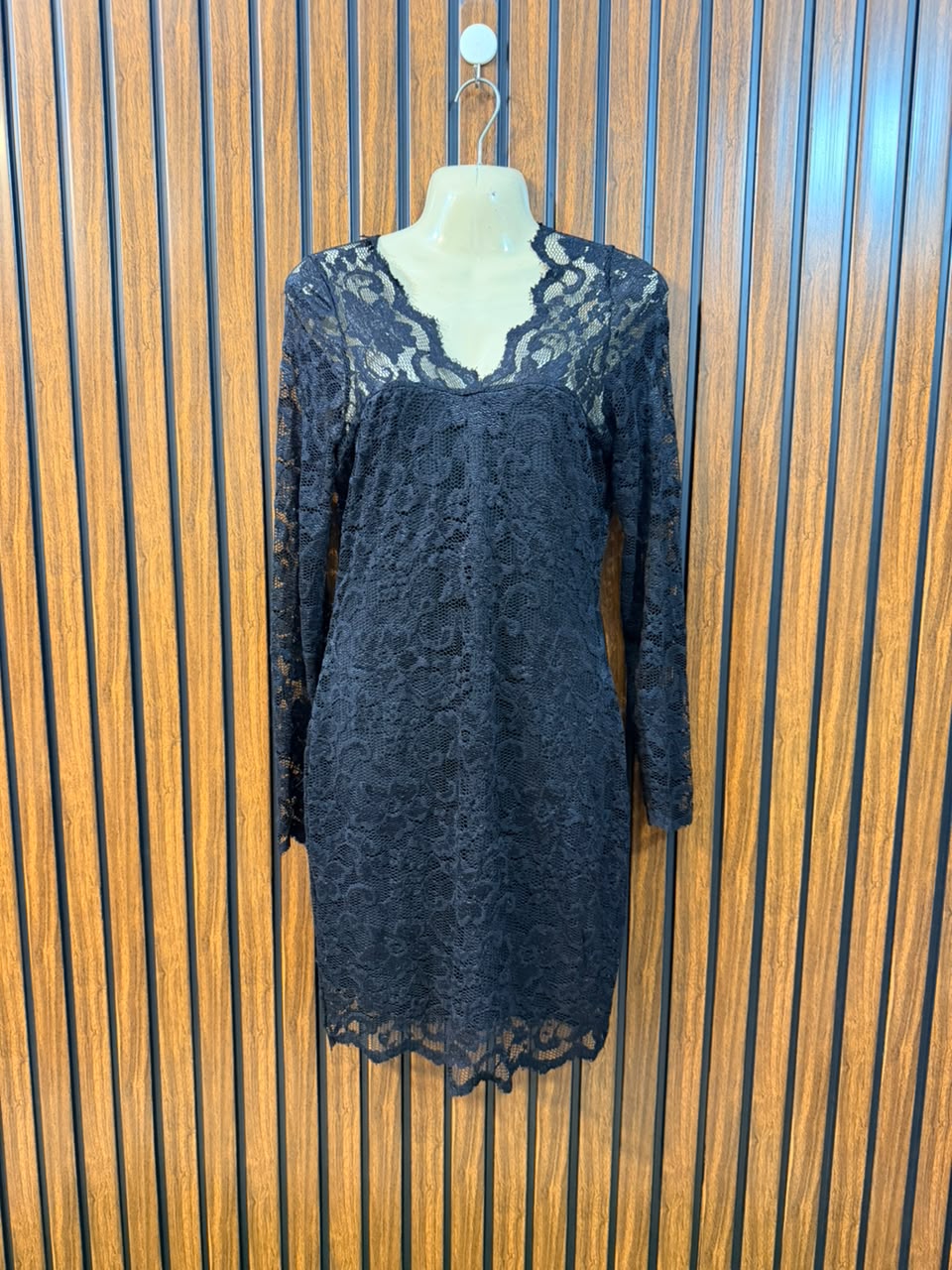 Chest 17  Length 34  Fabric Net Classic Women's Mini Dress