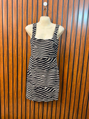 Chest 17  Length 36  Fabric Silk Jersey Branded Ladies Mini Dress