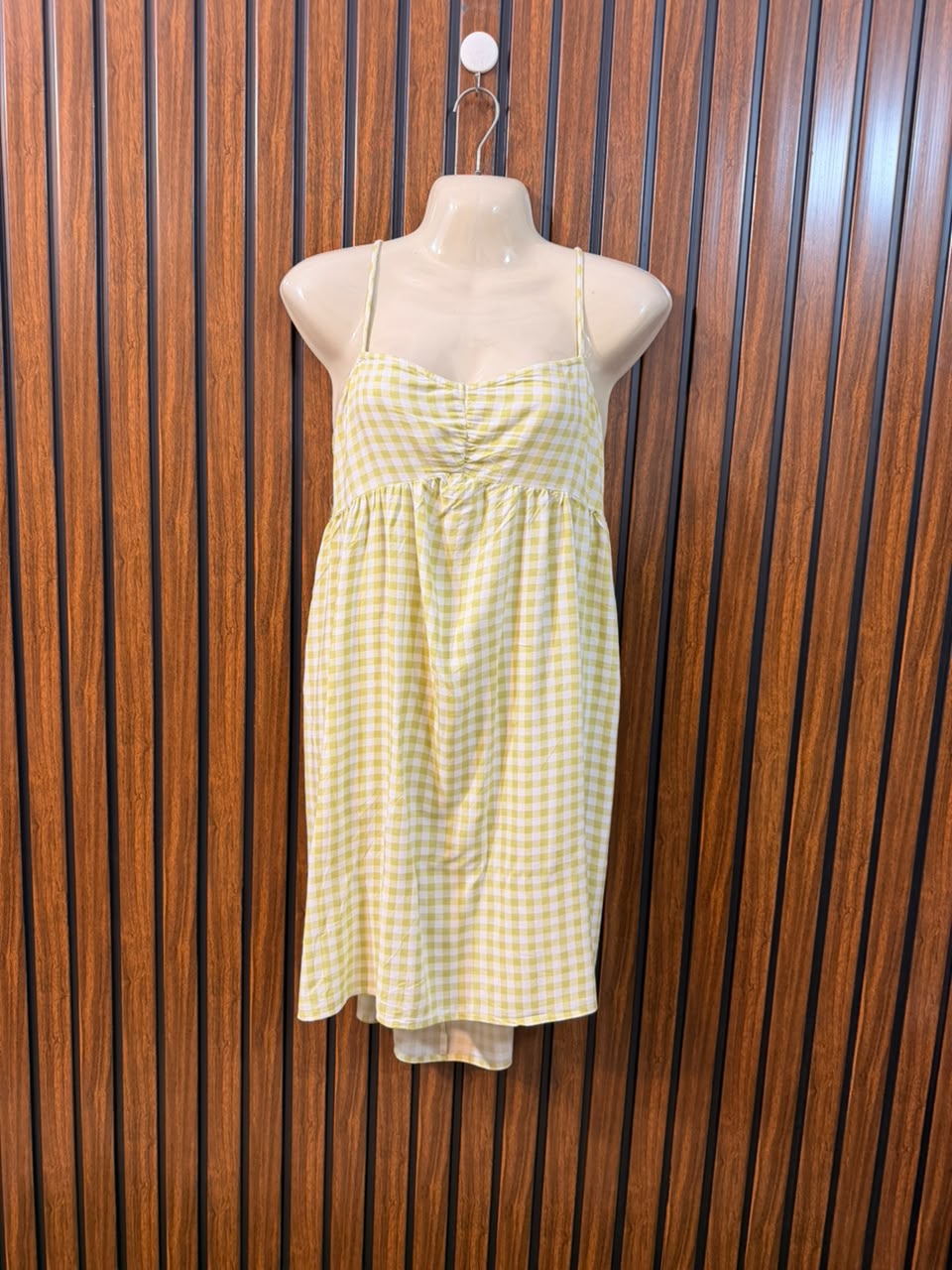 Chest 18  Length 31  Fabric Linen Women's Everyday Mini Dress