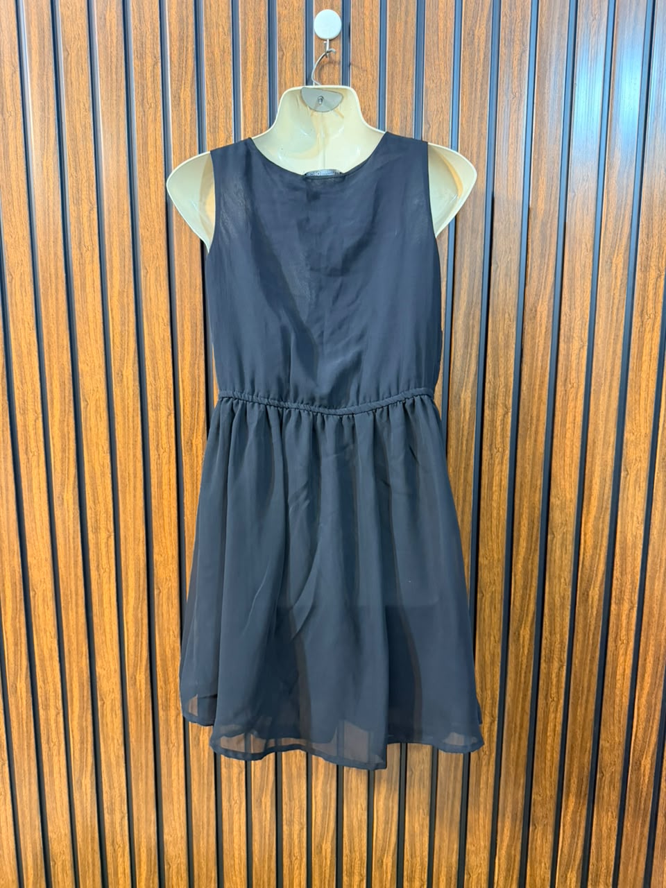 Chest 19  Length 31  Fabric Chiffon Women's Elegant Mini Dress