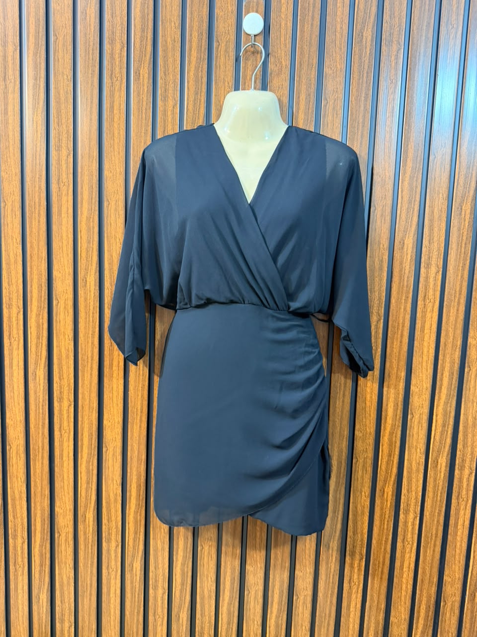 Chest 19  Length 28  Fabric Chiffon Women's Smart Mini Dress