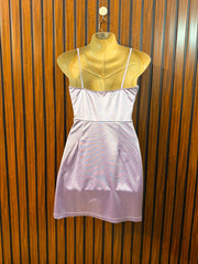 Chest 17  Length 27  Fabric Silk Women's Mini Dress Wear