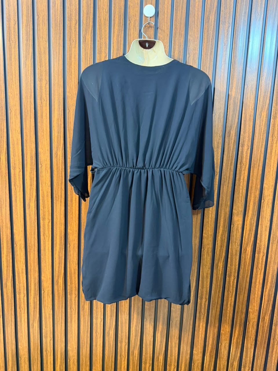 Chest 19  Length 28  Fabric Chiffon Women's Smart Mini Dress