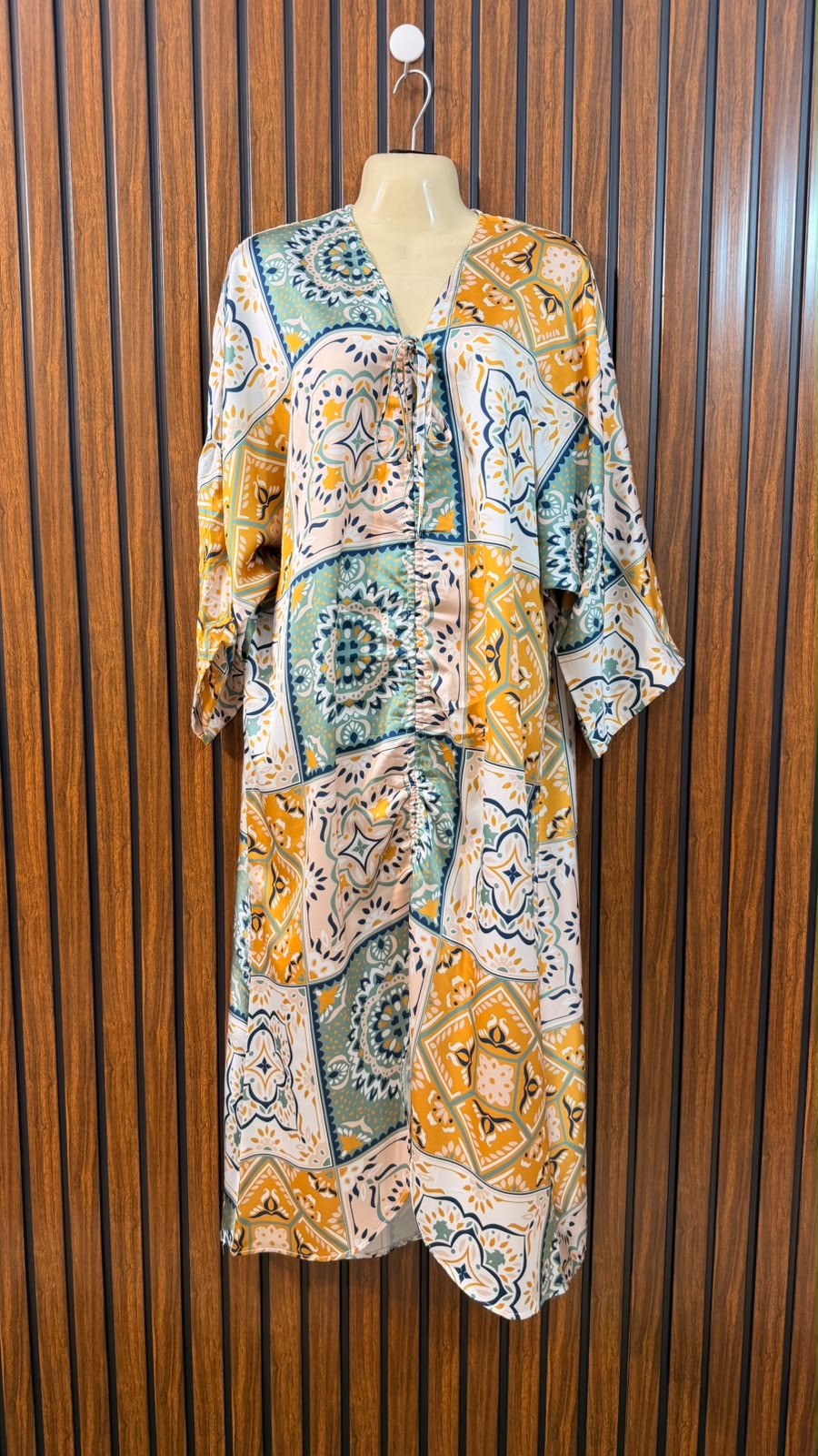 Chest 23 Baggy Style  Length 47  Fabric Silk Women's Long Maxi Favorites