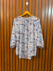 Chest 21  Length 26  Fabric Chiffon Branded Women's Full Sleeve Top