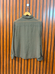 Chest 19  Length 25  Fabric Chiffon Elegant Women's Full Sleeve Top