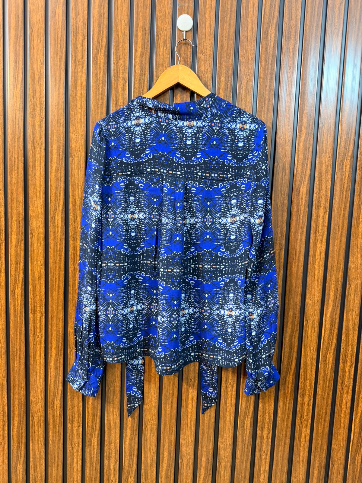 Chest 19  Length 24  Fabric Chiffon Trendy Women's Full Sleeve Top