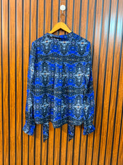 Chest 19  Length 24  Fabric Chiffon Trendy Women's Full Sleeve Top