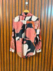 Chest 17  Length 26  Fabric Silk Classic Women's Full Sleeve Top