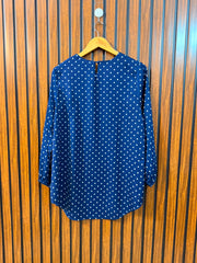 Chest 19  Length 29  Fabric Silk Modern Women's Full Sleeve Top