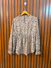Chest 19  Length 26  Fabric Silk Exclusive Women's Full Sleeve Top