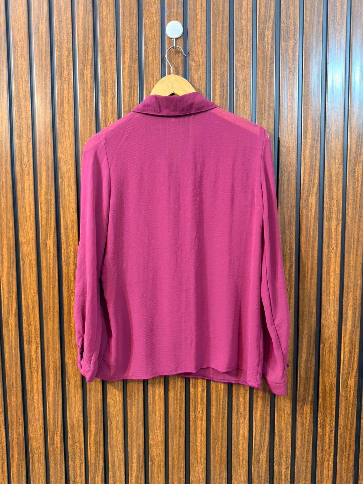 Chest 17  Length 23  Fabric Chiffon Women's Full Sleeve Top Pakistan