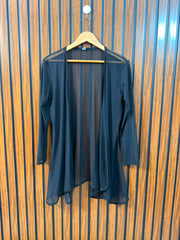 Chest Small  Length 31  Fabric Net Latest Women's Full Sleeve Shrug
