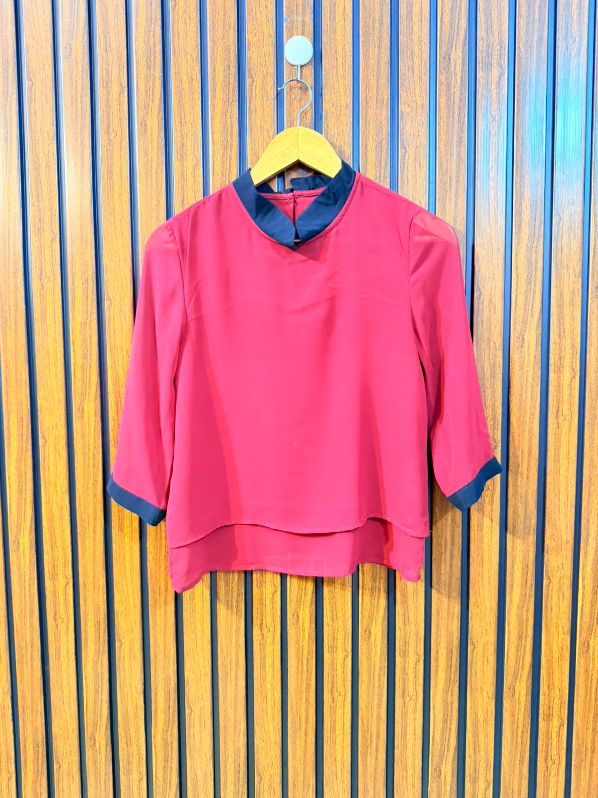 Chest 15  Length 20  Fabric Chiffon Western Women's Fashion Top