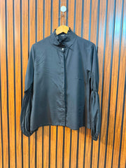 Chest 19  Length 23  Fabric Silk Women's Casual Full Sleeve Top