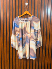 Chest 23  Length 27  Fabric Silk Women's Signature Full Sleeve Top