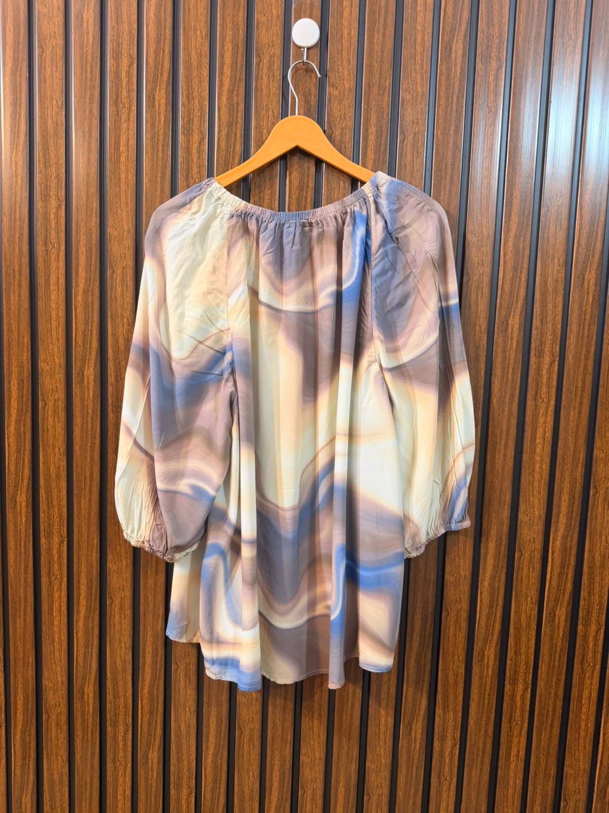 Chest 23  Length 27  Fabric Silk Women's Signature Full Sleeve Top