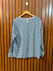 Chest 20  Length 25  Fabric Silk Women's Modern Fashion Top