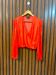 Chest 17  Length 18  Fabric Silk Women's Fashion Collection Top