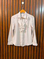 Chest 16  Length 23  Fabric Chiffon Women's Trend Wear Top
