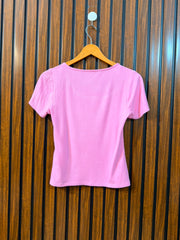 Chest 17  Lenght 19 Women's Trendy T-Shirt