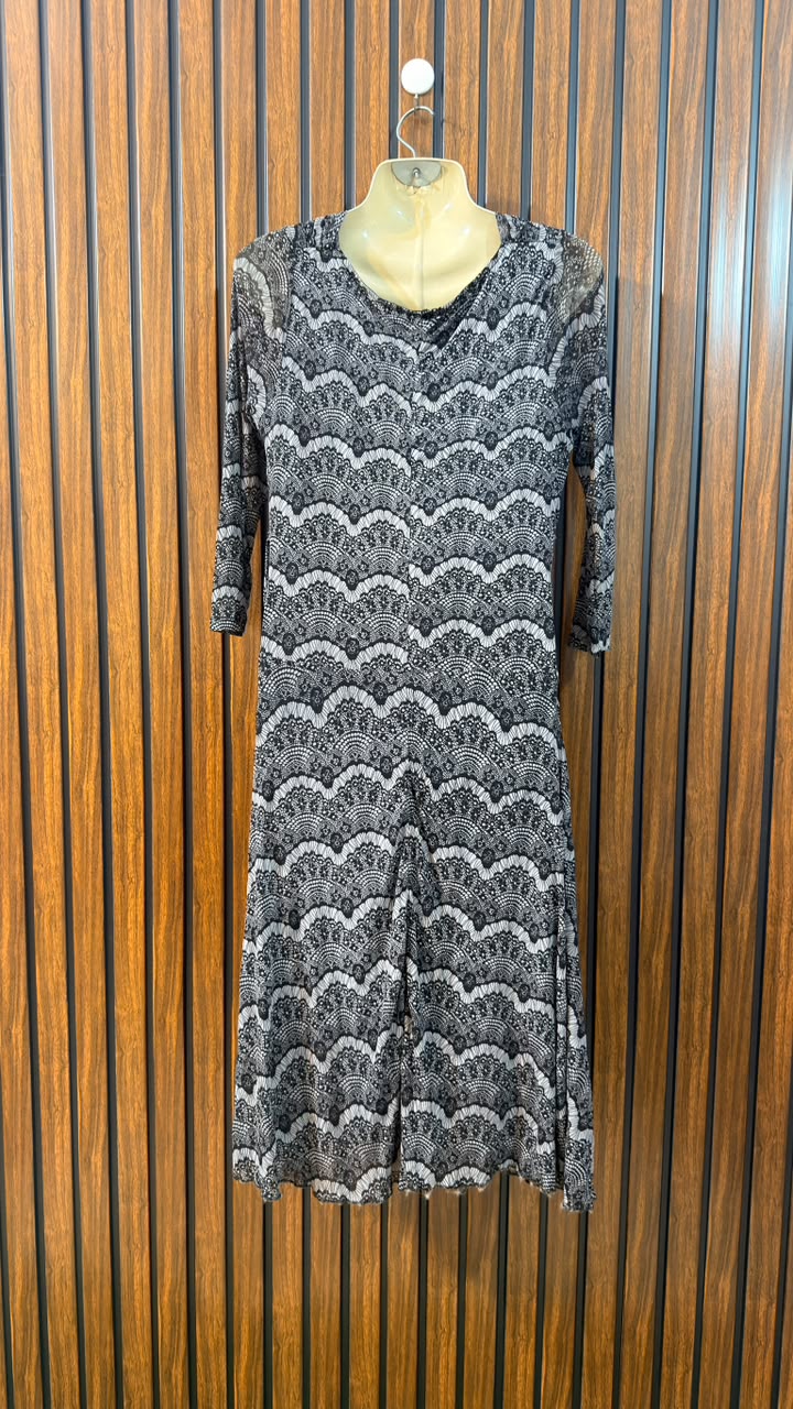 Chest 19  Length 42  Fabric Net Jersey Stylish Women's Long Maxi