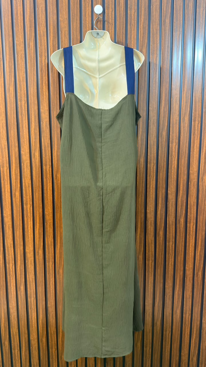 Chest 24  Length 54  Fabric Silk Imported Women's Maxi Dress