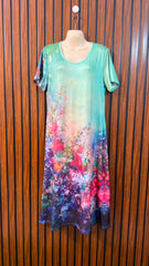 Chest 22  Length 46  Fabric Silk Jersey Branded Long Maxi Dress